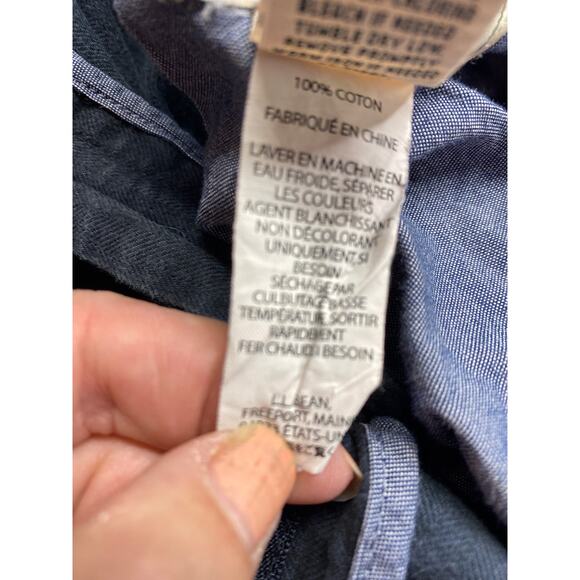 VTG Y2K L.L. Bean Mens Size 34x30 Standard Dark Grey Ankle Length Pants Trousers - Picture 7 of 7